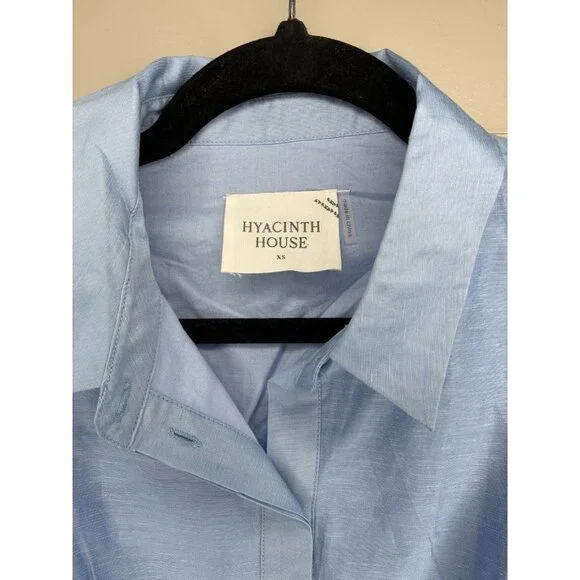 Tuckernuck NWT Hyacinth House Powder Blue Cindy Midi Dress Size XS - Picture 5 of 11